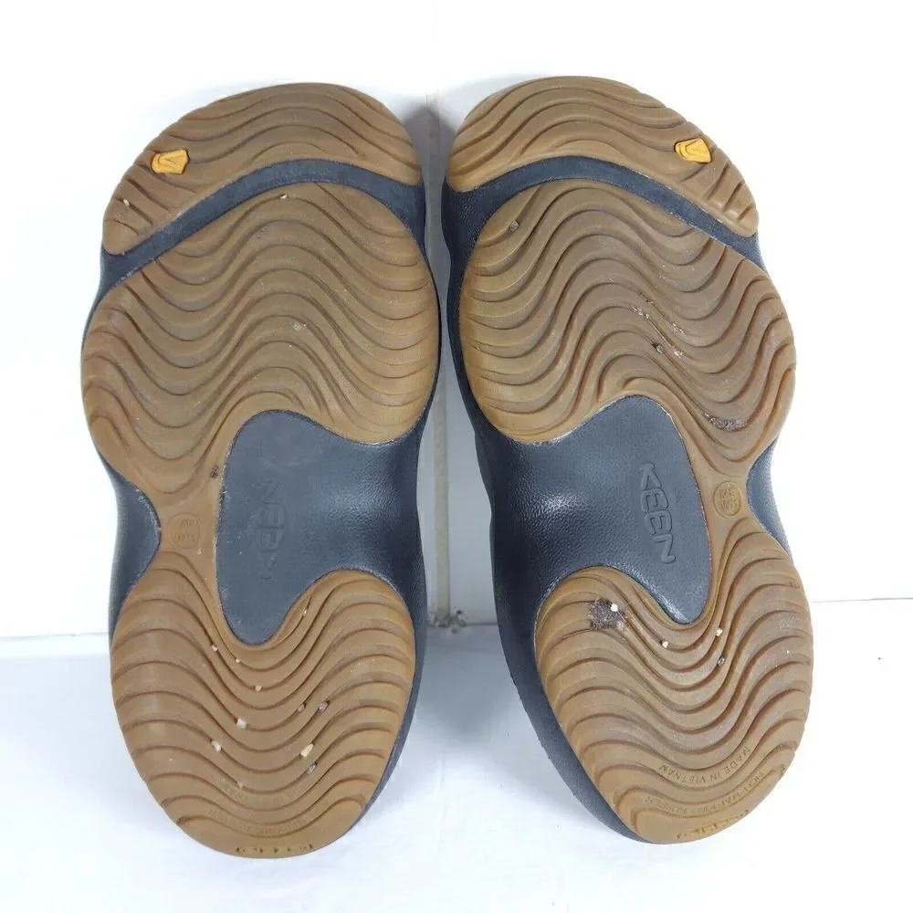 Keen Yogui Arts Graphite Gray Black Slip On Slide Sandals Men's 9 Women's 11